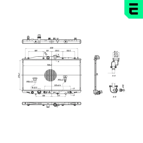 Kühler, Motorkühlung ERA 673578 Bild Kühler, Motorkühlung ERA 673578