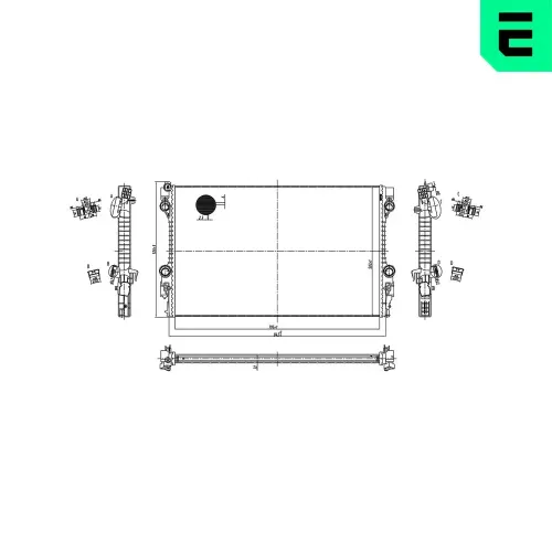 Kühler, Motorkühlung ERA 673579 Bild Kühler, Motorkühlung ERA 673579
