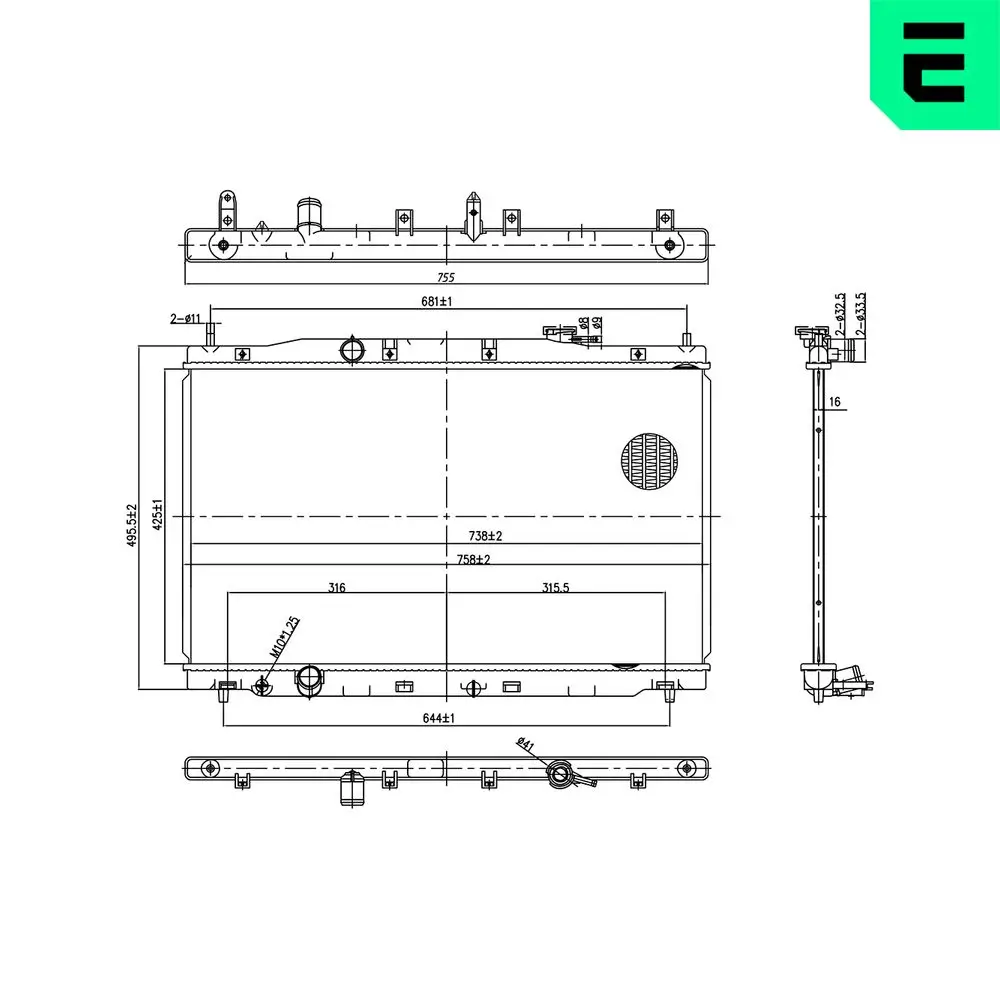 Kühler, Motorkühlung ERA 673580