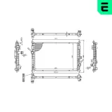 Kühler, Motorkühlung ERA 673585