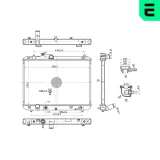 Kühler, Motorkühlung ERA 673594