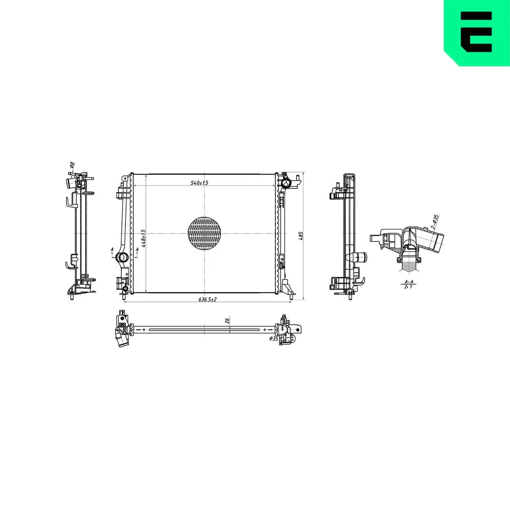 Kühler, Motorkühlung ERA 673595