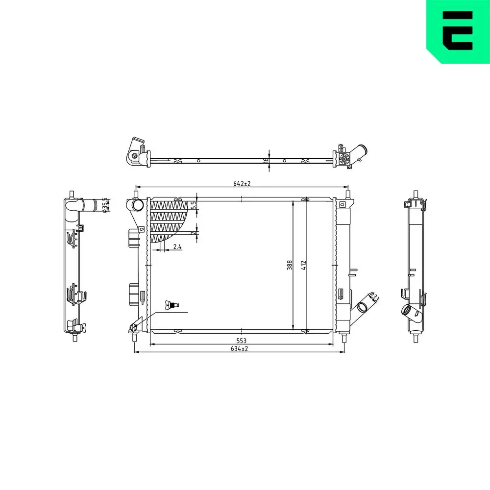 Kühler, Motorkühlung ERA 673600