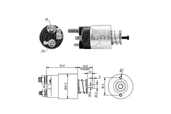 Magnetschalter, Starter 12 V ERA ZM1391