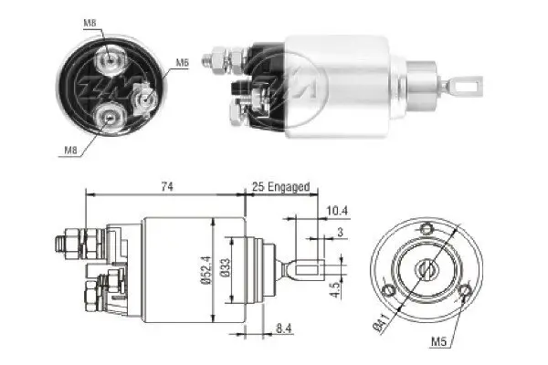 Magnetschalter, Starter 12 V ERA ZM2381