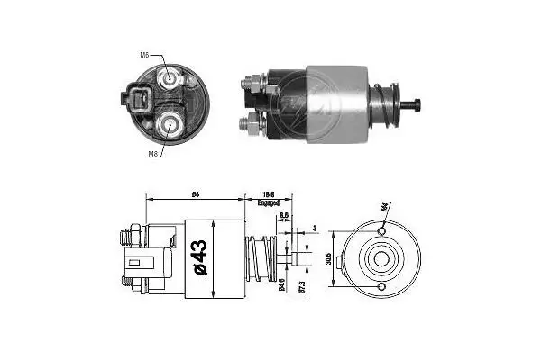 Magnetschalter, Starter 12 V ERA ZM2391