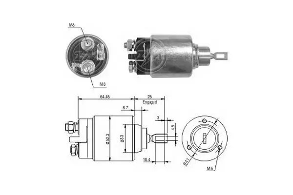 Magnetschalter, Starter 12 V ERA ZM372