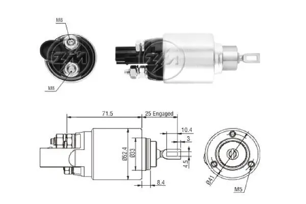 Magnetschalter, Starter 12 V ERA ZM381