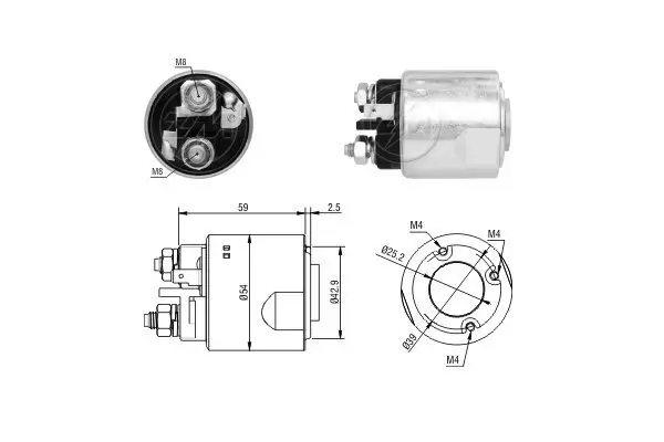 Magnetschalter, Starter 12 V ERA ZM4491