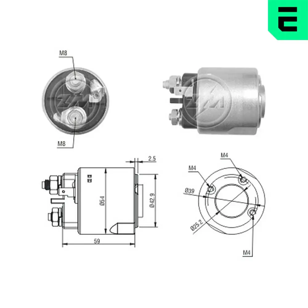 Magnetschalter, Starter 12 V ERA ZM4495