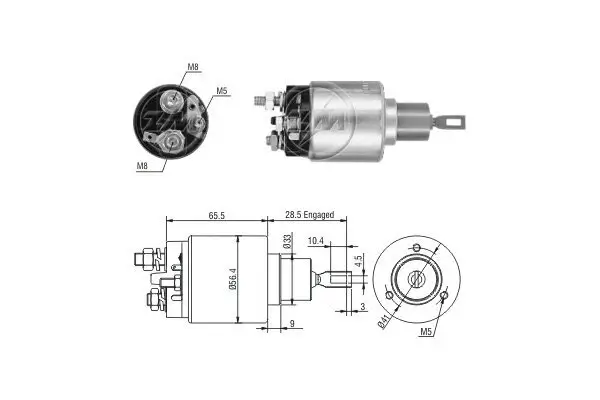 Magnetschalter, Starter 12 V ERA ZM4973