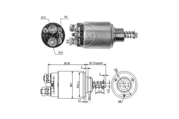 Magnetschalter, Starter 12 V ERA ZM538