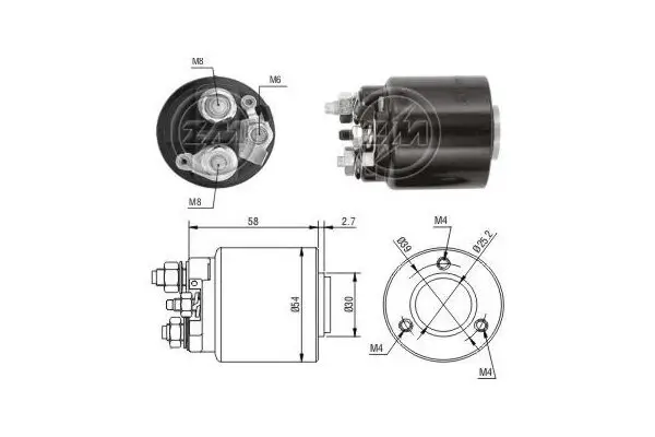 Magnetschalter, Starter 12 V ERA ZM591