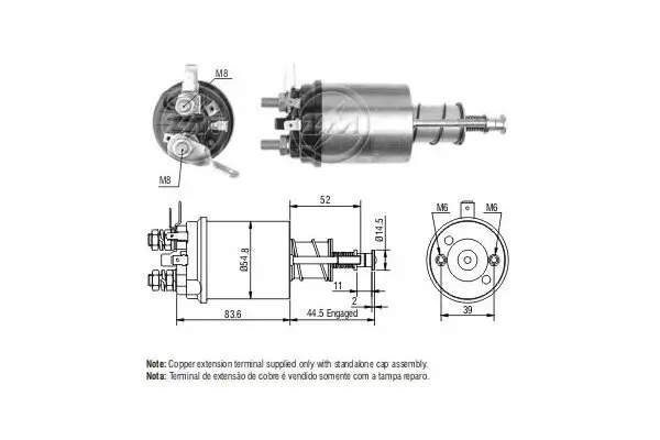 Magnetschalter, Starter 12 V ERA ZM612