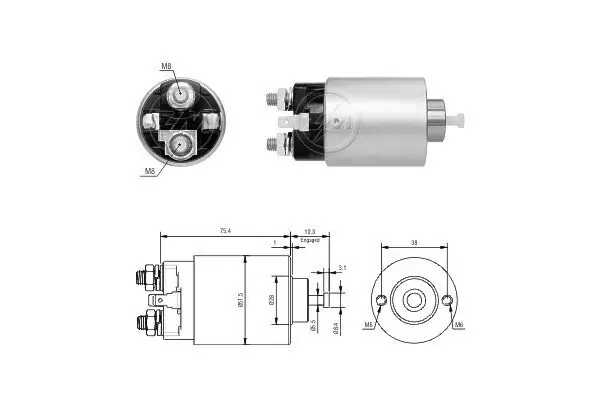 Magnetschalter, Starter 12 V ERA ZM6698