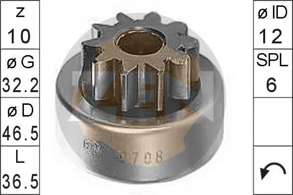 Freilaufgetriebe, Starter ERA ZN0708