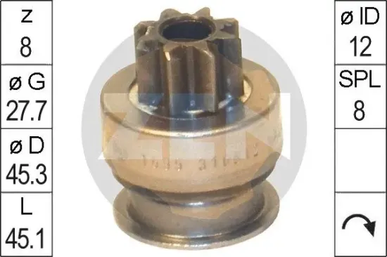 Freilaufgetriebe, Starter ERA ZN1695 Bild Freilaufgetriebe, Starter ERA ZN1695