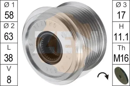 Generatorfreilauf ERA ZN5519 Bild Generatorfreilauf ERA ZN5519