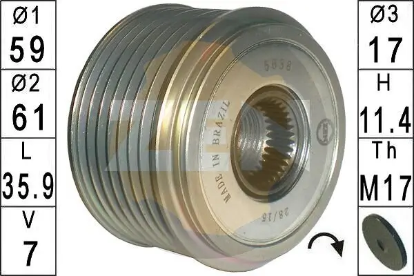 Generatorfreilauf ERA ZN5638