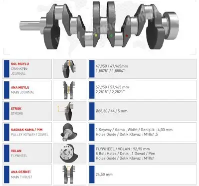 Kurbelwelle IPSA CK009801 Bild Kurbelwelle IPSA CK009801