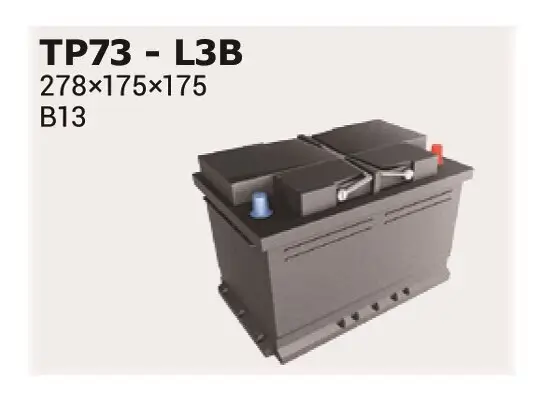 Starterbatterie 12 V 73 Ah IPSA TP73 Bild Starterbatterie 12 V 73 Ah IPSA TP73