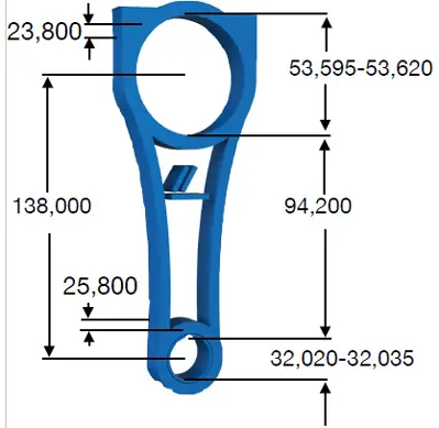 Pleuel IPSA CO000300 Bild Pleuel IPSA CO000300