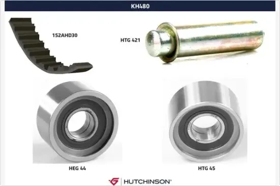 Zahnriemensatz HUTCHINSON KH 480 Bild Zahnriemensatz HUTCHINSON KH 480