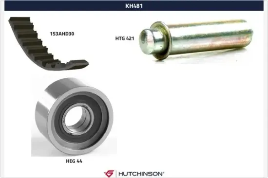 Zahnriemensatz HUTCHINSON KH 481 Bild Zahnriemensatz HUTCHINSON KH 481