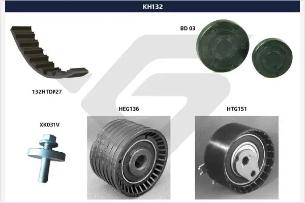 Zahnriemensatz HUTCHINSON KH 132