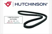 Keilriemen HUTCHINSON AV 11 La 528