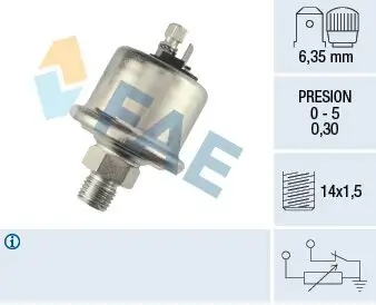 Sensor, Öldruck FAE 14560 Bild Sensor, Öldruck FAE 14560