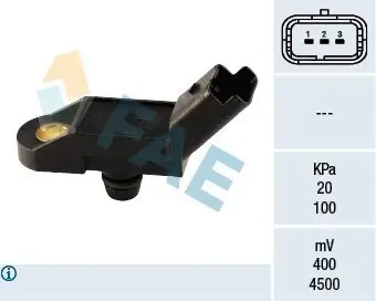 Sensor, Saugrohrdruck FAE 15009