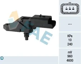 Sensor, Saugrohrdruck FAE 15046 Bild Sensor, Saugrohrdruck FAE 15046