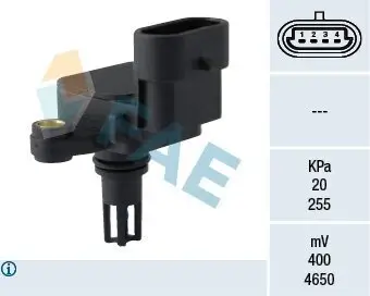 Sensor, Saugrohrdruck FAE 15110 Bild Sensor, Saugrohrdruck FAE 15110