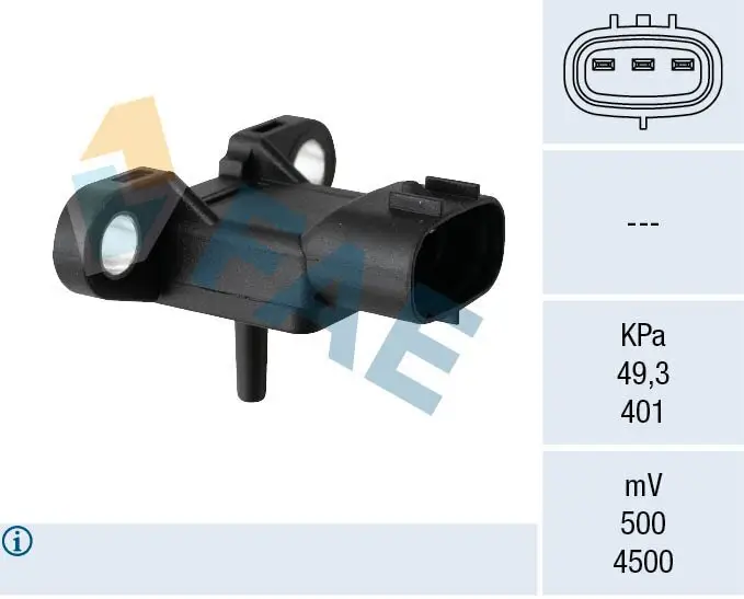 Sensor, Saugrohrdruck FAE 15155