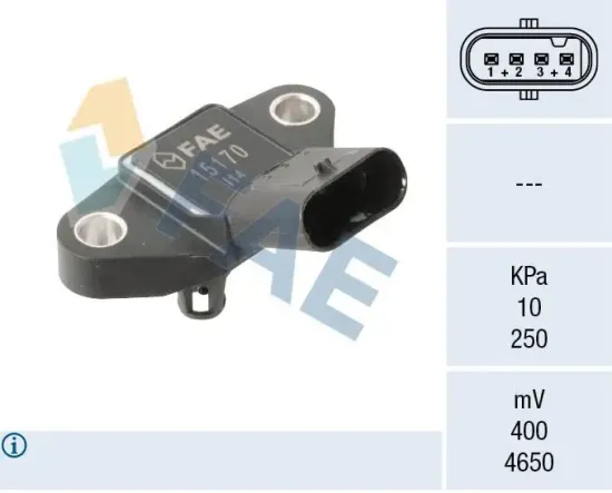 Sensor, Ladedruck FAE 15170 Bild Sensor, Ladedruck FAE 15170