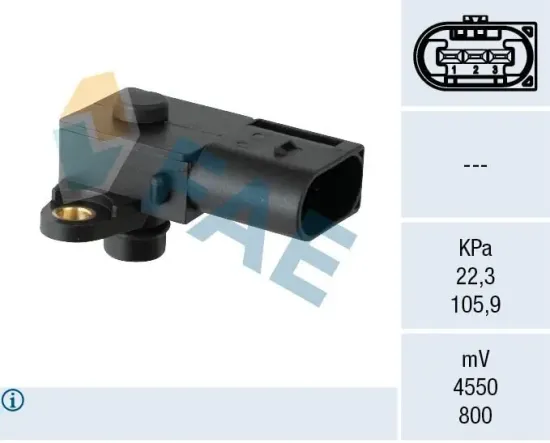 Sensor, Saugrohrdruck FAE 15204 Bild Sensor, Saugrohrdruck FAE 15204