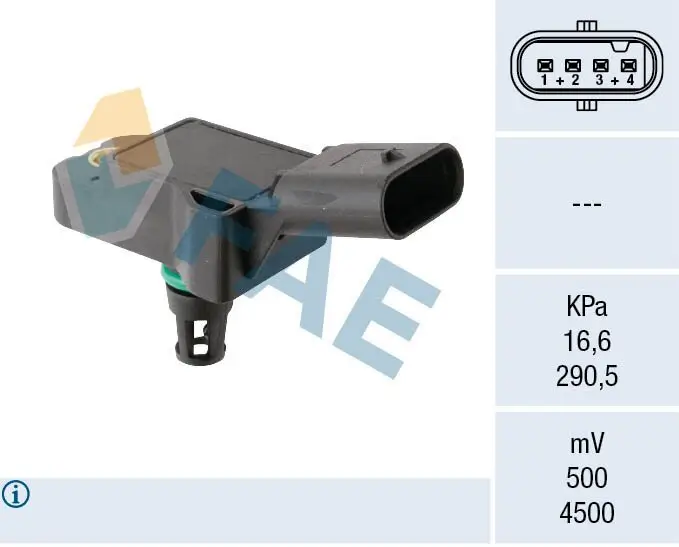 Sensor, Saugrohrdruck FAE 15265