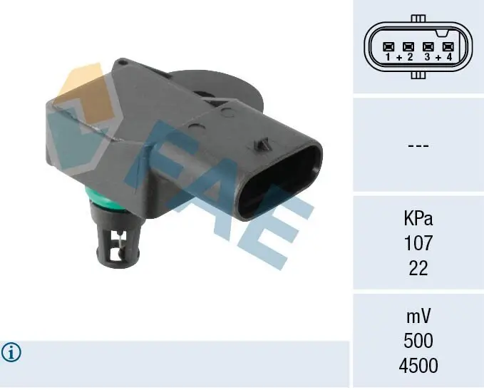 Sensor, Saugrohrdruck FAE 15271