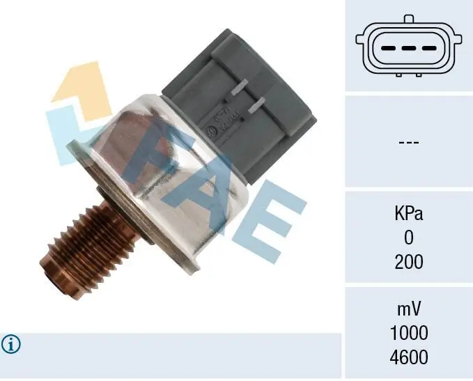 Sensor, Kraftstoffdruck FAE 15606