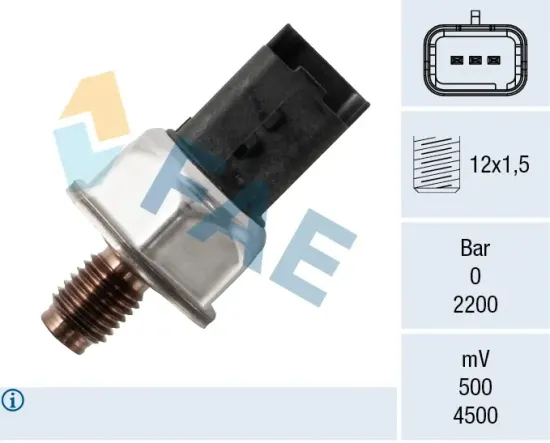 Sensor, Kraftstoffdruck FAE 15626 Bild Sensor, Kraftstoffdruck FAE 15626