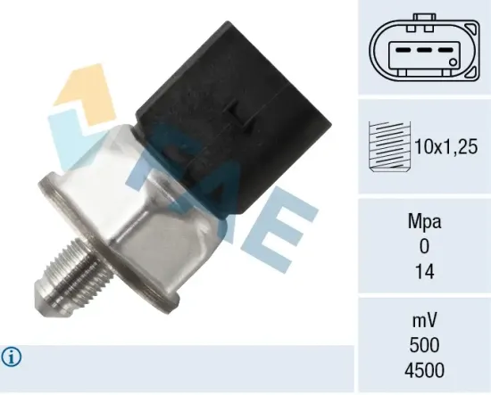 Sensor, Kraftstoffdruck FAE 15631 Bild Sensor, Kraftstoffdruck FAE 15631