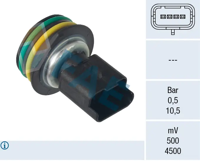 Sensor, Kraftstoffdruck FAE 15638