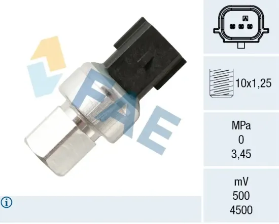 Druckschalter, Klimaanlage FAE 15804 Bild Druckschalter, Klimaanlage FAE 15804