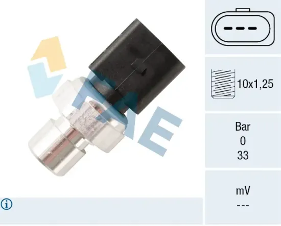 Druckschalter, Klimaanlage FAE 15810 Bild Druckschalter, Klimaanlage FAE 15810