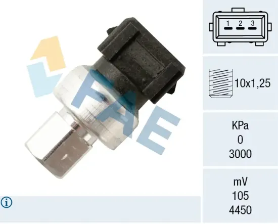 Druckschalter, Klimaanlage FAE 15818 Bild Druckschalter, Klimaanlage FAE 15818