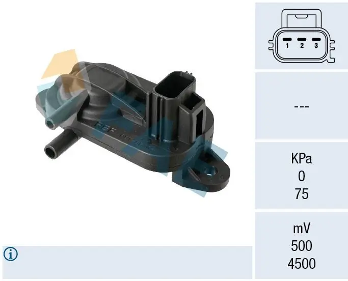 Sensor, Abgasdruck FAE 16121