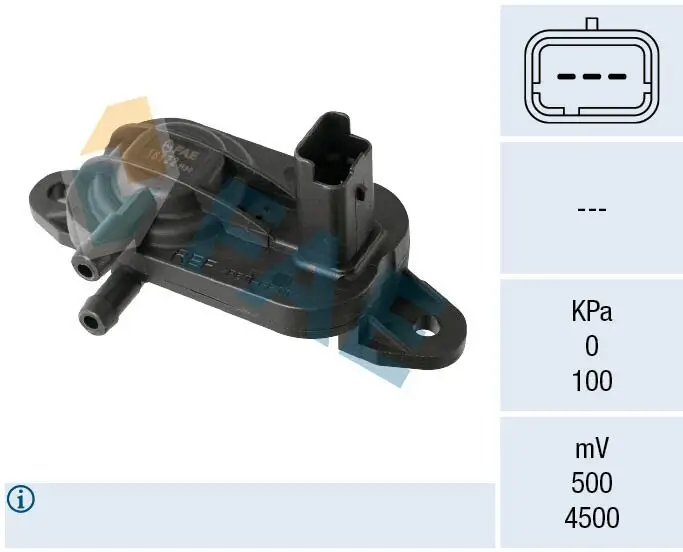 Sensor, Abgasdruck FAE 16122