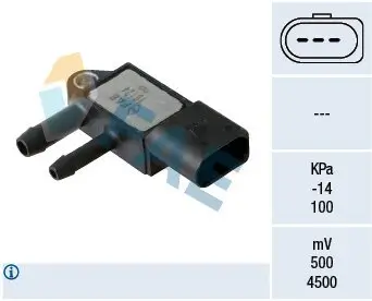 Sensor, Abgasdruck FAE 16124