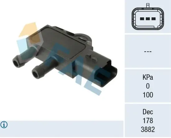 Sensor, Abgasdruck FAE 16162 Bild Sensor, Abgasdruck FAE 16162